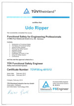 Zertifiziert für Functional Safety for Engineering Professionals